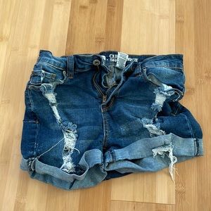 Ripped Jean Shorts